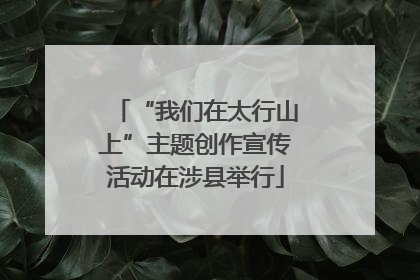 “我们在太行山上”主题创作宣传活动在涉县举行