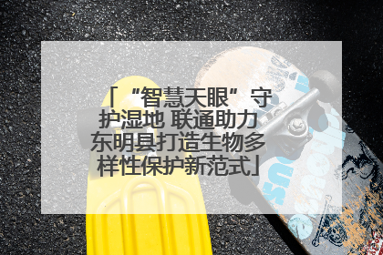 “智慧天眼”守护湿地 联通助力东明县打造生物多样性保护新范式