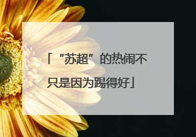 “苏超”的热闹不只是因为踢得好