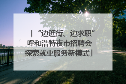 “边逛街、边求职” 呼和浩特夜市招聘会探索就业服务新模式
