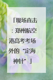 现场直击：郑州航空港高考考场外的“定海神针”