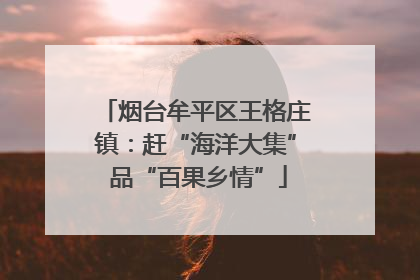 烟台牟平区王格庄镇：赶“海洋大集” 品“百果乡情”