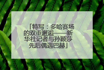 特写：多哈赛场的双重邂逅——新华社记者与孙颖莎先后偶遇巴赫