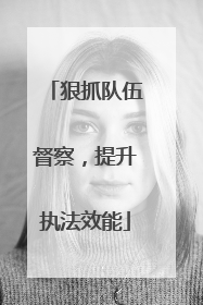狠抓队伍督察，提升执法效能