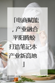 电商赋能，产业融合 平阳腾蛟打造笔记本产业新高地