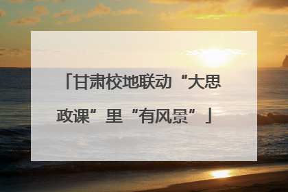 甘肃校地联动“大思政课”里“有风景”