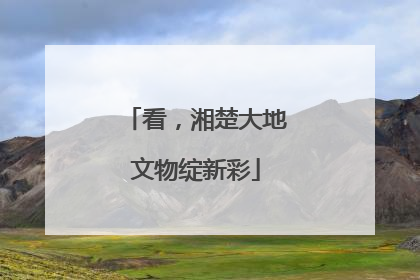 看，湘楚大地文物绽新彩
