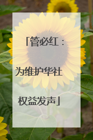 管必红：为维护华社权益发声