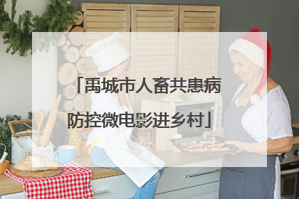 禹城市人畜共患病防控微电影进乡村