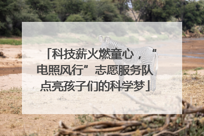 科技薪火燃童心，“电照风行”志愿服务队点亮孩子们的科学梦