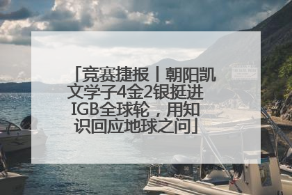 竞赛捷报丨朝阳凯文学子4金2银挺进IGB全球轮，用知识回应地球之问