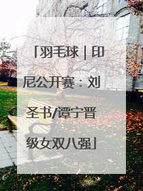 羽毛球｜印尼公开赛：刘圣书/谭宁晋级女双八强