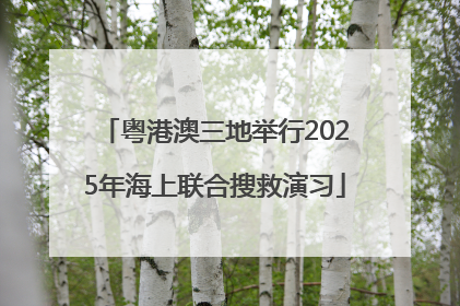 粤港澳三地举行2025年海上联合搜救演习