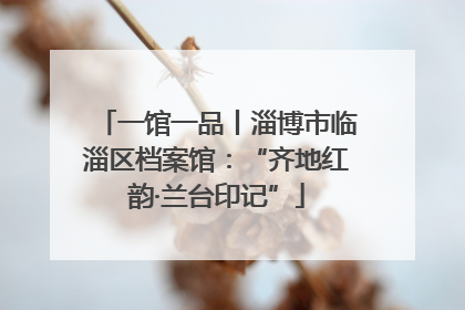 一馆一品丨淄博市临淄区档案馆：“齐地红韵·兰台印记”