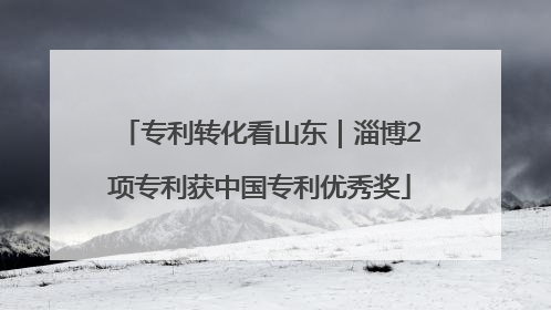 专利转化看山东｜淄博2项专利获中国专利优秀奖