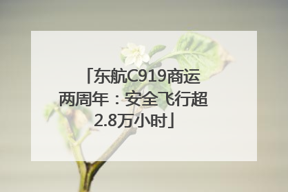 东航C919商运两周年：安全飞行超2.8万小时