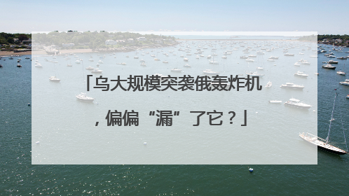 乌大规模突袭俄轰炸机，偏偏“漏”了它？