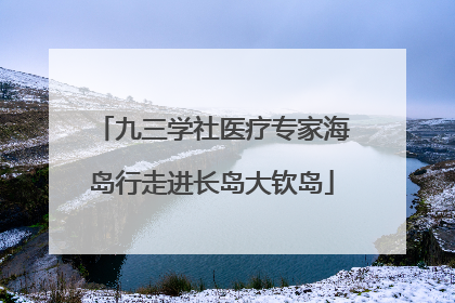 九三学社医疗专家海岛行走进长岛大钦岛