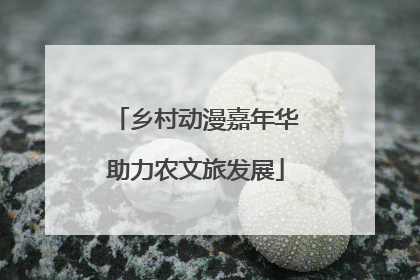 乡村动漫嘉年华助力农文旅发展