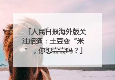 人民日报海外版关注昭通：土豆变“米”，你想尝尝吗？