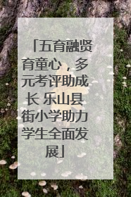 五育融贤育童心，多元考评助成长 乐山县街小学助力学生全面发展