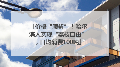 价格“腰斩”！哈尔滨人实现“荔枝自由”，日均消费100吨