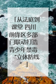 从法庭到课堂 四川前锋区多部门联动打造青少年禁毒“立体防线”