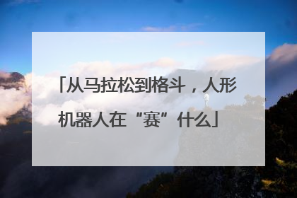 从马拉松到格斗，人形机器人在“赛”什么