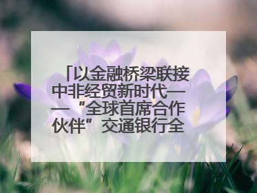以金融桥梁联接中非经贸新时代——“全球首席合作伙伴”交通银行全力服务第四届中非经贸博览会