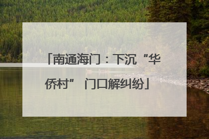南通海门：下沉“华侨村” 门口解纠纷