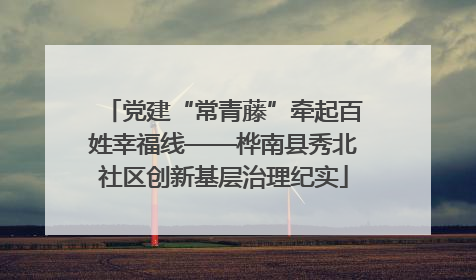 党建“常青藤”牵起百姓幸福线——桦南县秀北社区创新基层治理纪实