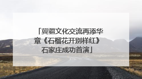 冀疆文化交流再添华章《石榴花开别样红》石家庄成功首演