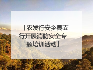 农发行安乡县支行开展消防安全专题培训活动
