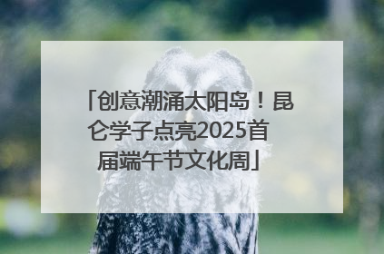 创意潮涌太阳岛！昆仑学子点亮2025首届端午节文化周