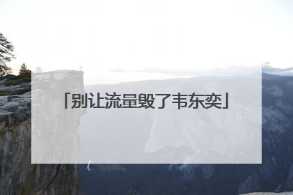 别让流量毁了韦东奕