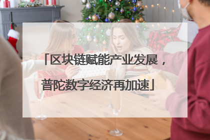 区块链赋能产业发展，普陀数字经济再加速