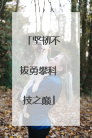 坚韧不拔勇攀科技之巅