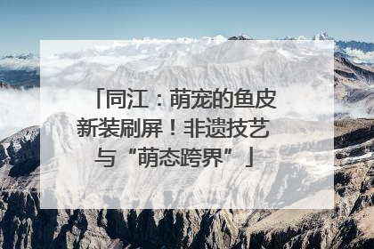 同江：萌宠的鱼皮新装刷屏！非遗技艺与“萌态跨界”