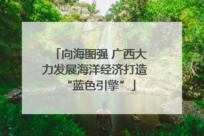 向海图强 广西大力发展海洋经济打造“蓝色引擎”