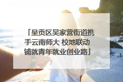 呈贡区吴家营街道携手云南师大 校地联动铺就青年就业创业路