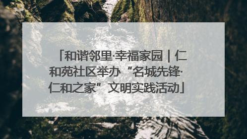 和谐邻里·幸福家园｜仁和苑社区举办“名城先锋·仁和之家”文明实践活动