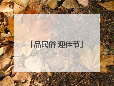 品民俗 迎佳节