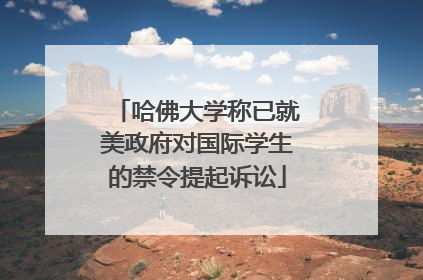 哈佛大学称已就美政府对国际学生的禁令提起诉讼