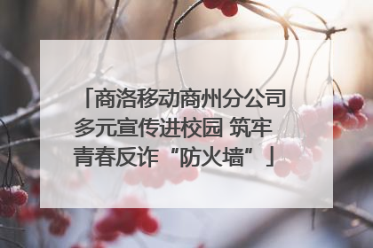 商洛移动商州分公司多元宣传进校园 筑牢青春反诈“防火墙”