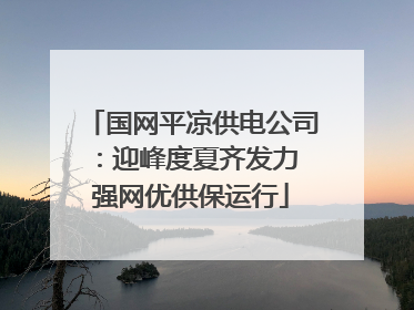 国网平凉供电公司：迎峰度夏齐发力 强网优供保运行