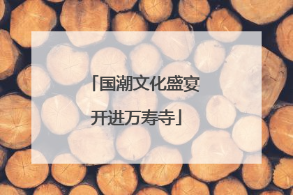 国潮文化盛宴开进万寿寺
