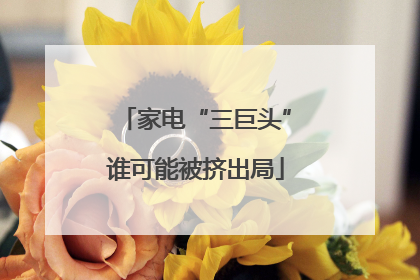 家电“三巨头”谁可能被挤出局