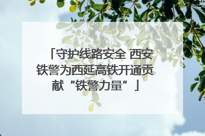 守护线路安全 西安铁警为西延高铁开通贡献“铁警力量”