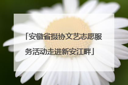 安徽省摄协文艺志愿服务活动走进新安江畔