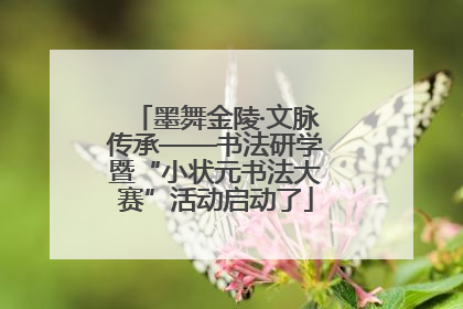 墨舞金陵·文脉传承——书法研学暨“小状元书法大赛”活动启动了